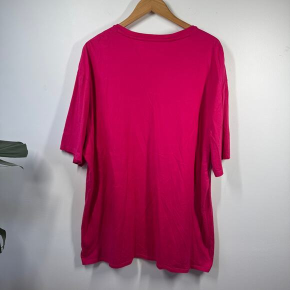 Tommy Hilfiger Shirt Men XXXL Pink Nantucket Short Sleeve 100% Cotton Minimal - Picture 2 of 7